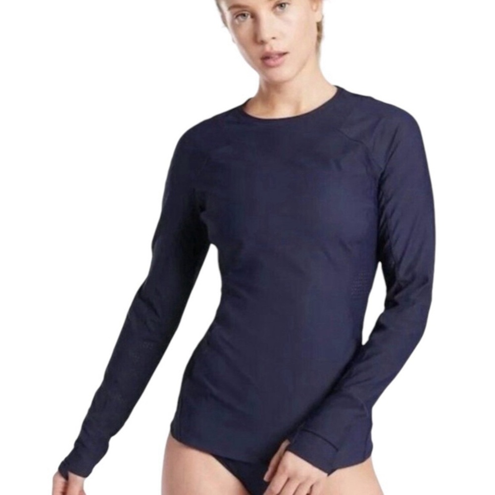 Athleta Pacifica II Long Sleeve Swim Top